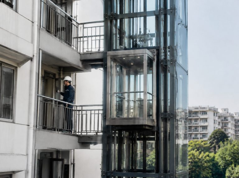 怒江傈僳族自治州旧楼加建观光电梯
